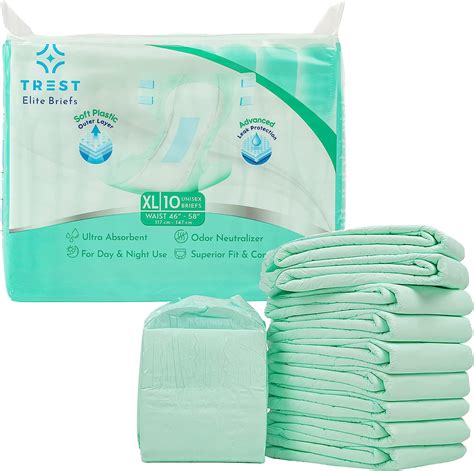 trest elite diaper|TREST Elite Briefs for Men and Women, Overnight Diapers for ...